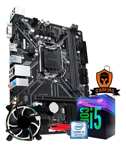 Kit Upgrade Intel I5 9°geração Ddr4 Placa Mãe H110 C/ Cooler Preto